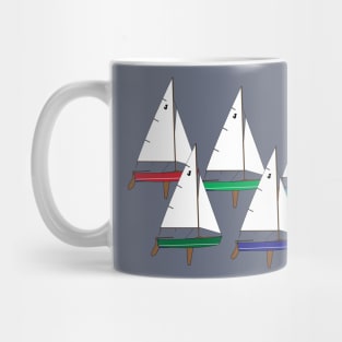 Blue Jay Sailboats Racing Mug